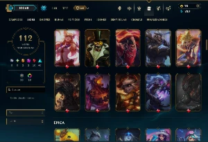 Esmeralda 2 com 155 Champs e 112 Skins ( MONO ADC ) - League of Legends LOL