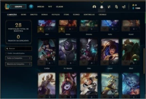Conta platina 3 sem email confirmado com 3 skins e 31 champs - League of Legends LOL