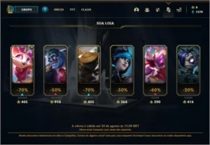 Conta platina 3 sem email confirmado com 3 skins e 31 champs - League of Legends LOL