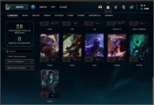 Conta platina 3 sem email confirmado com 3 skins e 31 champs - League of Legends LOL