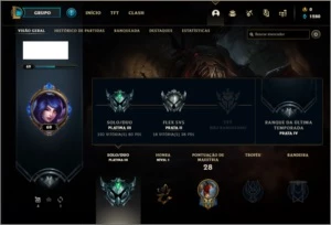 Conta platina 3 sem email confirmado com 3 skins e 31 champs - League of Legends LOL