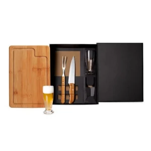 Kit Churrasco 5 Peças com Caixa - Artesanato e Personalizados