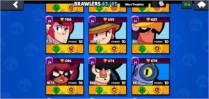 CONTA BRAWL STARS 26k 43/45 - 28 STAR POWER