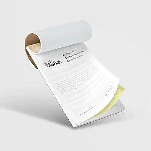 Talão autocopiativo 2 vias