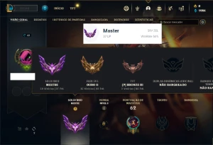 Conta Mestre com 35 Champs e 37 PDL ( 66% de Win Rate ) - League of Legends LOL