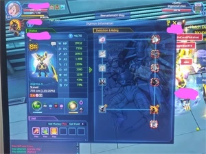 Conta GDMO(Omega) com AoX 6/6, Megidra X 5/5, Ulforce X 5/5 - Digimon Masters Online