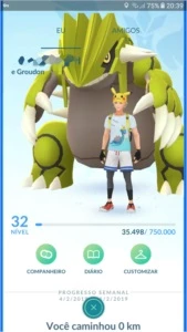 Conta de Pokémon GO