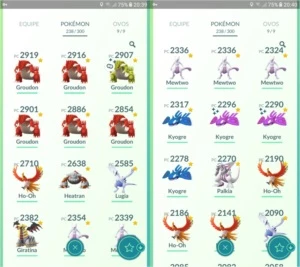 Conta de Pokémon GO