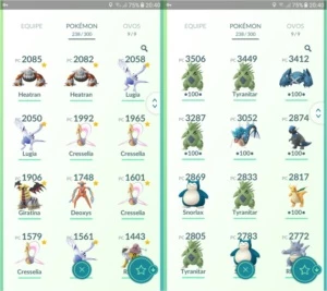 Conta de Pokémon GO