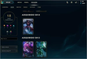Smurf prata 2 92 campeoões - League of Legends LOL