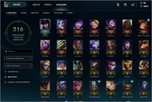 Smurf prata 2 92 campeoões - League of Legends LOL