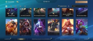 Wild 96 Skins Full dados várias Skins brabas( colecionador s - League of Legends: Wild Rift LOL WR