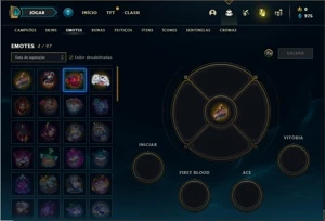 Conta ouro 4 com 28 Champs e 9 Skins + 1 Fragmento - League of Legends LOL