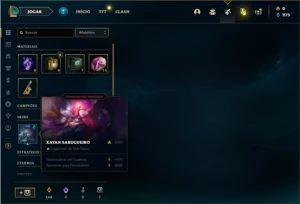 Conta ouro 4 com 28 Champs e 9 Skins + 1 Fragmento - League of Legends LOL