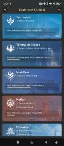 Conta genshin com vários T5 - Genshin Impact