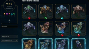Conta lol Com + de 500 skins elo esmeralda - League of Legends