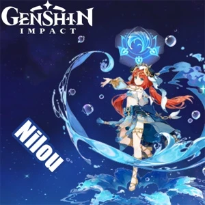 Contas Genshin Impact AR 5 com Nilou