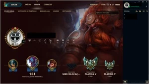 Conta Platina 5 Solo/Flex - Ip pra troca de nick - League of Legends LOL