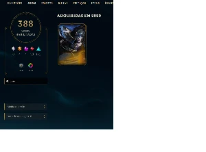 Conta lol PAX Twisted Fate + 388 skins atualmente diamante 4 - League of Legends