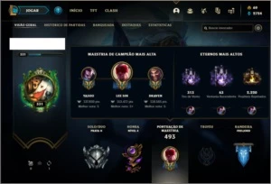 Conta prata 2 com TODOS os champs e 277 skins (2 Prestigios) - League of Legends LOL