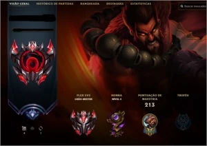 Conta LOL Grão Mestre Flex 400+ pdl, Diamante Solo - League of Legends