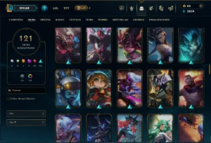 Bronze 2 com TODOS os Champs e 120 Skins ( ADC / SUP ) +RP - League of Legends LOL