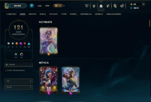 Bronze 2 com TODOS os Champs e 120 Skins ( ADC / SUP ) +RP - League of Legends LOL