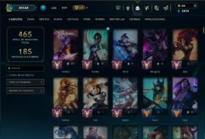 Bronze 2 com TODOS os Champs e 120 Skins ( ADC / SUP ) +RP - League of Legends LOL