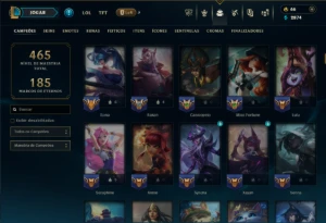 Bronze 2 com TODOS os Champs e 120 Skins ( ADC / SUP ) +RP - League of Legends LOL