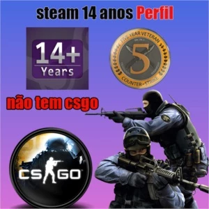steam csgo 14 anos medalha de 5 anos Perfil - Counter Strike