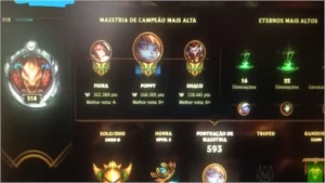 Conta lol main poppy, todos os champs, 69 skin, kayle juiza - League of Legends