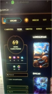 Conta lol main poppy, todos os champs, 69 skin, kayle juiza - League of Legends
