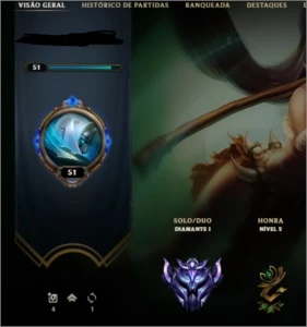 vendo acc league of legends boa para rushar diamond 1 LOL