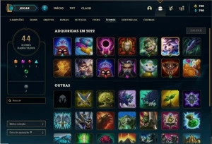 Conta prata 1 com 20 Champs e 3 Skins + 700 RP - League of Legends LOL