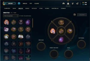 Conta prata 1 com 20 Champs e 3 Skins + 700 RP - League of Legends LOL