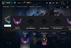 Mestre com 90 Champs e 25 Skins ( 53 PDL ) - League of Legends LOL