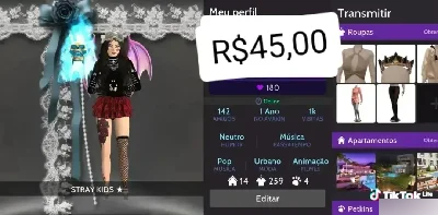 Conta lvl-20 R$45 - Avakin Life