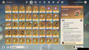Ar 60, End Game, Ayaka C4 + Bis - Itto C4 + Bis E Muito Mais - Genshin Impact