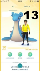 Vendo conta pokemon go lvl 30 instinct (13) + 3000 moedas - Pokémon