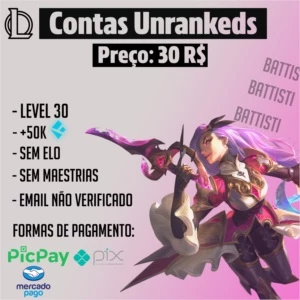 [BR] Conta smurf LvL 30 - League Of Legends- 50K DE EA LOL
