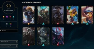 Conta sem ranque, level 30, com skins tops - League of Legends LOL