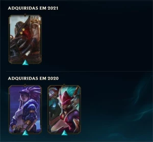 Conta sem ranque, level 30, com skins tops - League of Legends LOL