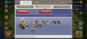 Conta Clash of Cland CV14, nao full, varios enfeites comemor - Clash of Clans