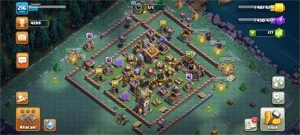 Conta Clash of Cland CV14, nao full, varios enfeites comemor - Clash of Clans