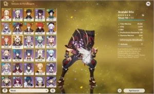 AR 57 ITTO C1! (18 T5 COM CONSTELAÇÕES!)ALOY YOIMIYA MONA C1 - Genshin Impact