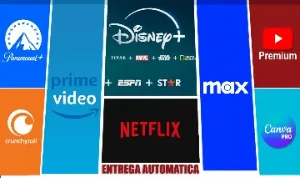 Combo De Assinaturas Netflix / Hbo / Disney+ / Play Plus - Assinaturas e Premium