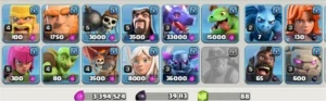 Conta cv 8.5 com 5 construtores com troca de nome disponivel - Clash Royale
