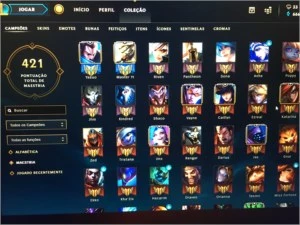 CONTA LOL - GOLD 5  125 Champions 72 Skins - League of Legends