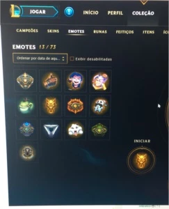 CONTA LOL - GOLD 5  125 Champions 72 Skins - League of Legends