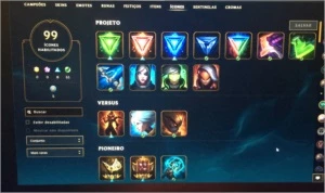 CONTA LOL - GOLD 5  125 Champions 72 Skins - League of Legends